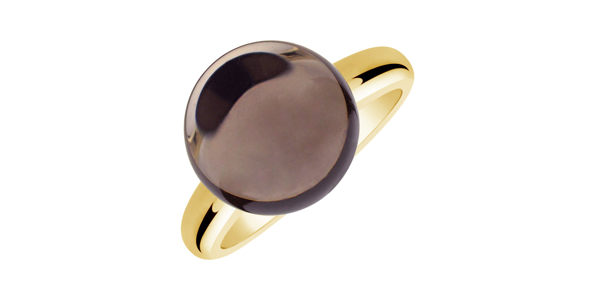 Ring with Smoky Quartz Bonbon