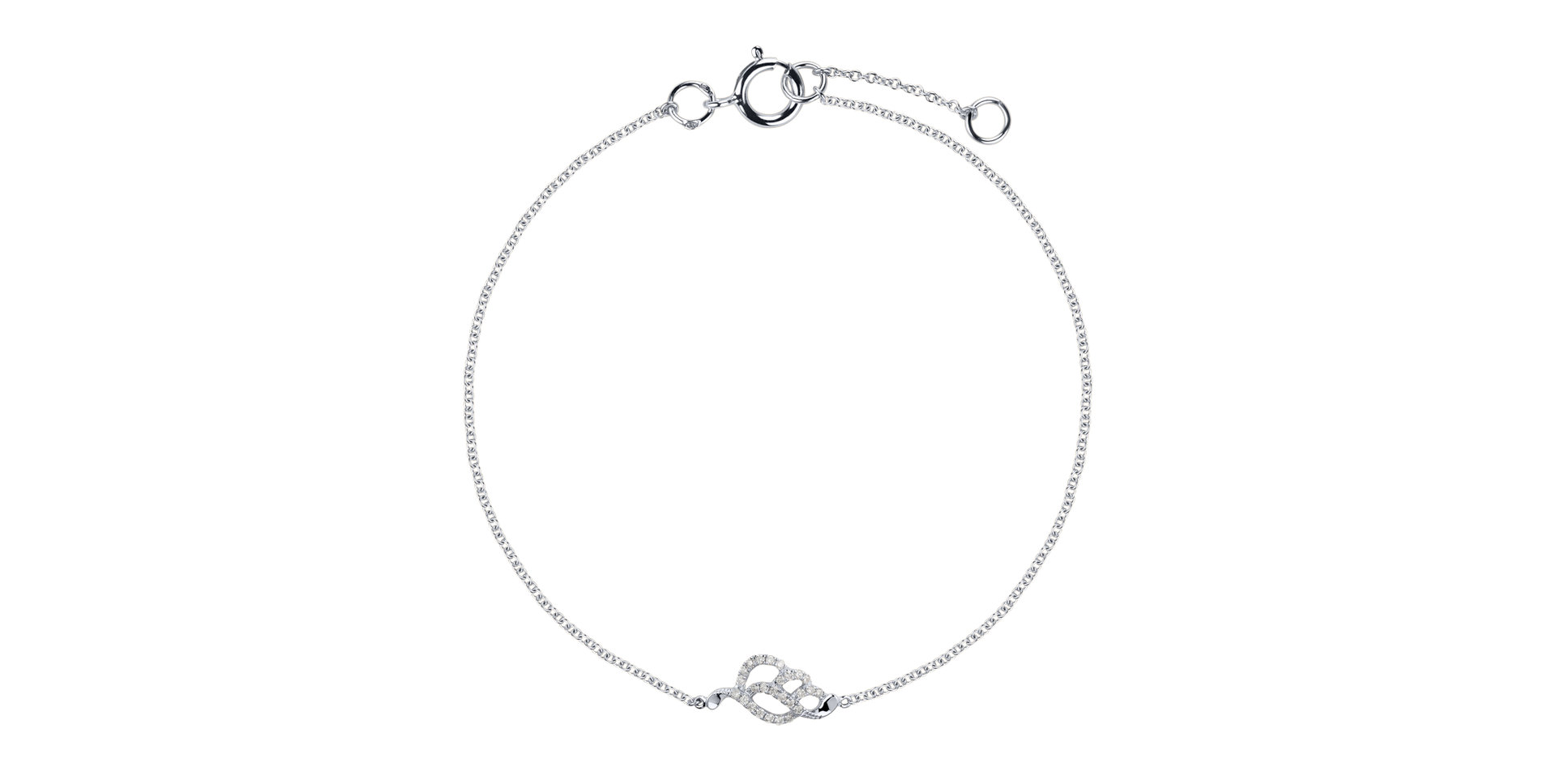 Diamond bracelet Sparkling Leaf