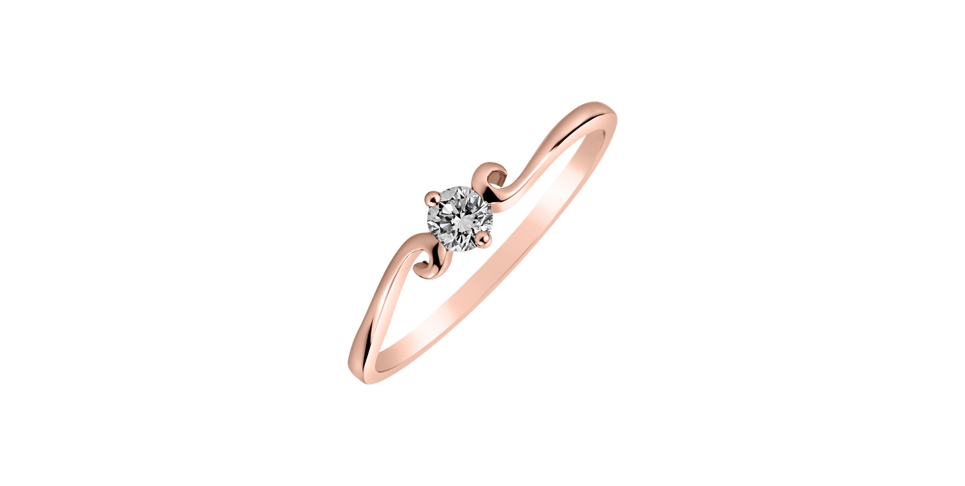 Diamond ring Eternity Wave