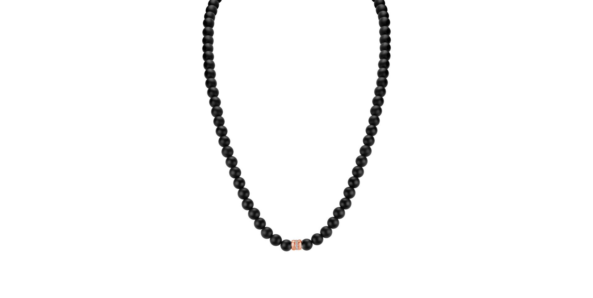 Diamond necklace with Agate Trinty