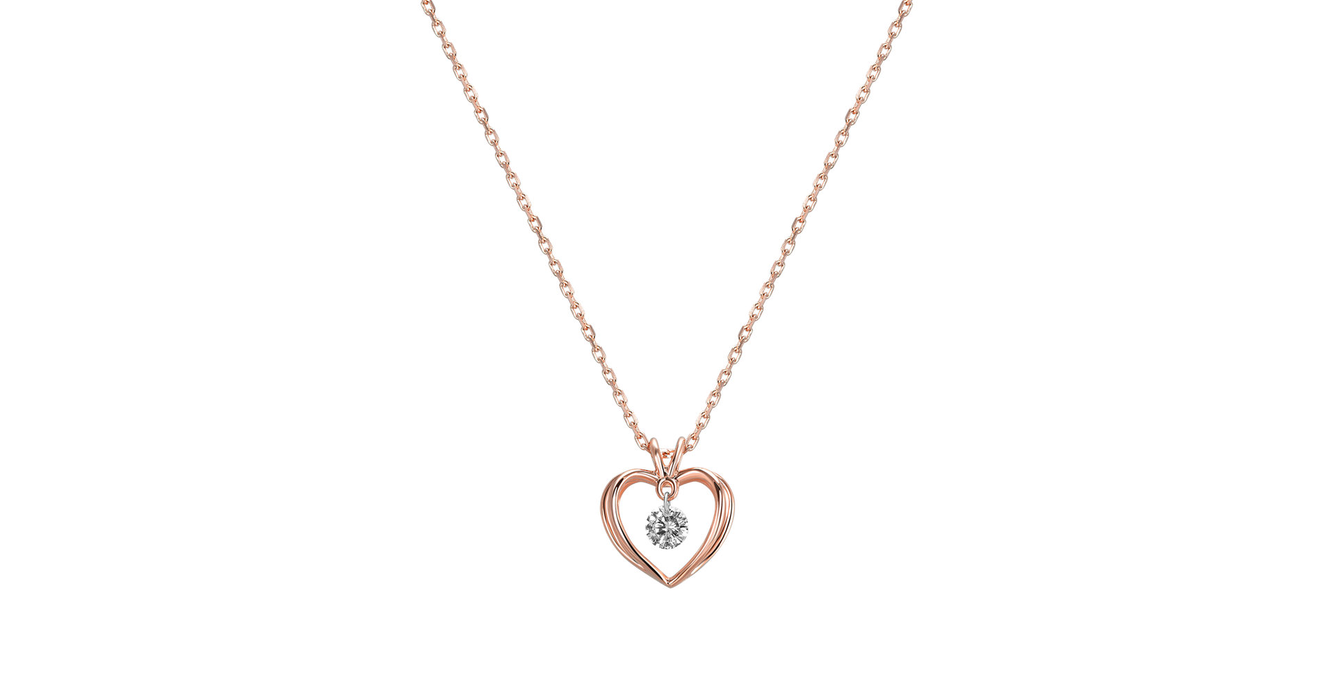Diamond necklace Venus Heart