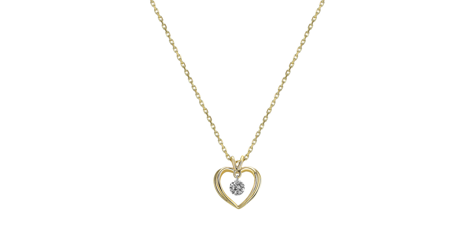 Diamond necklace Venus Heart
