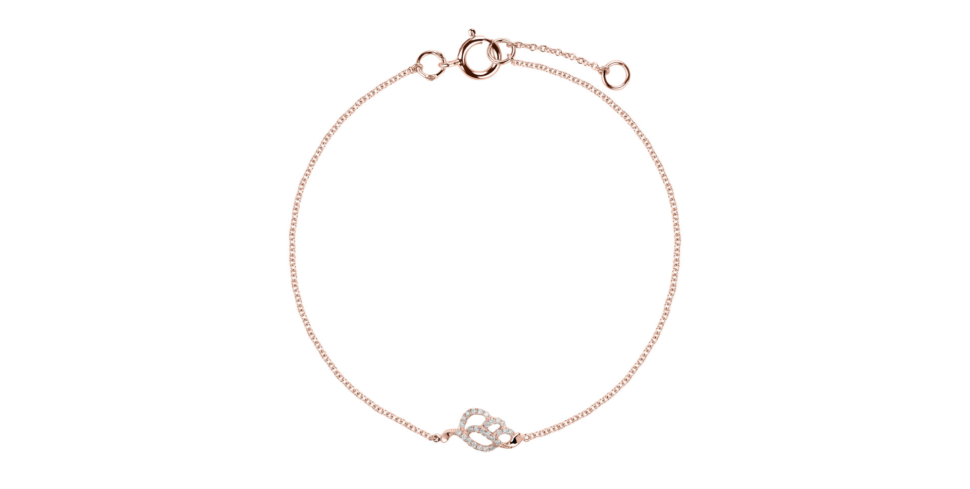 Diamond bracelet Sparkling Leaf