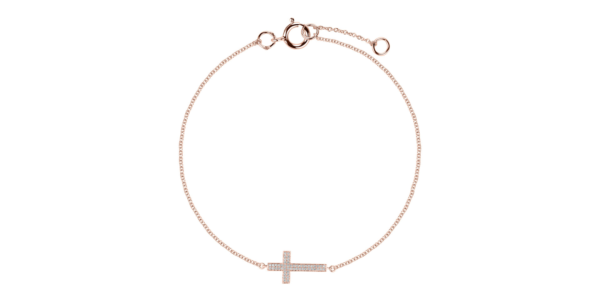 Diamond bracelet Cross