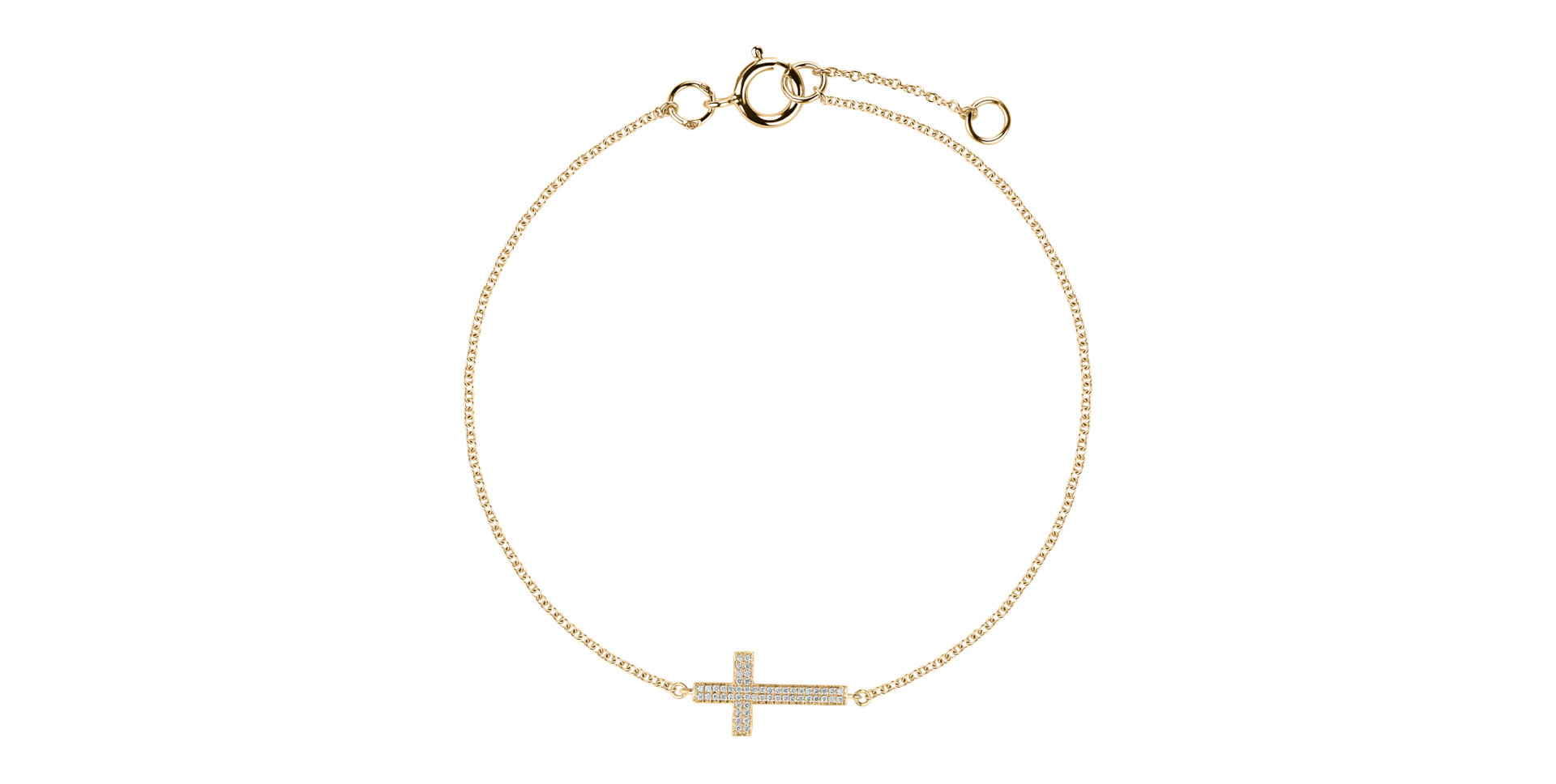 Diamond bracelet Cross