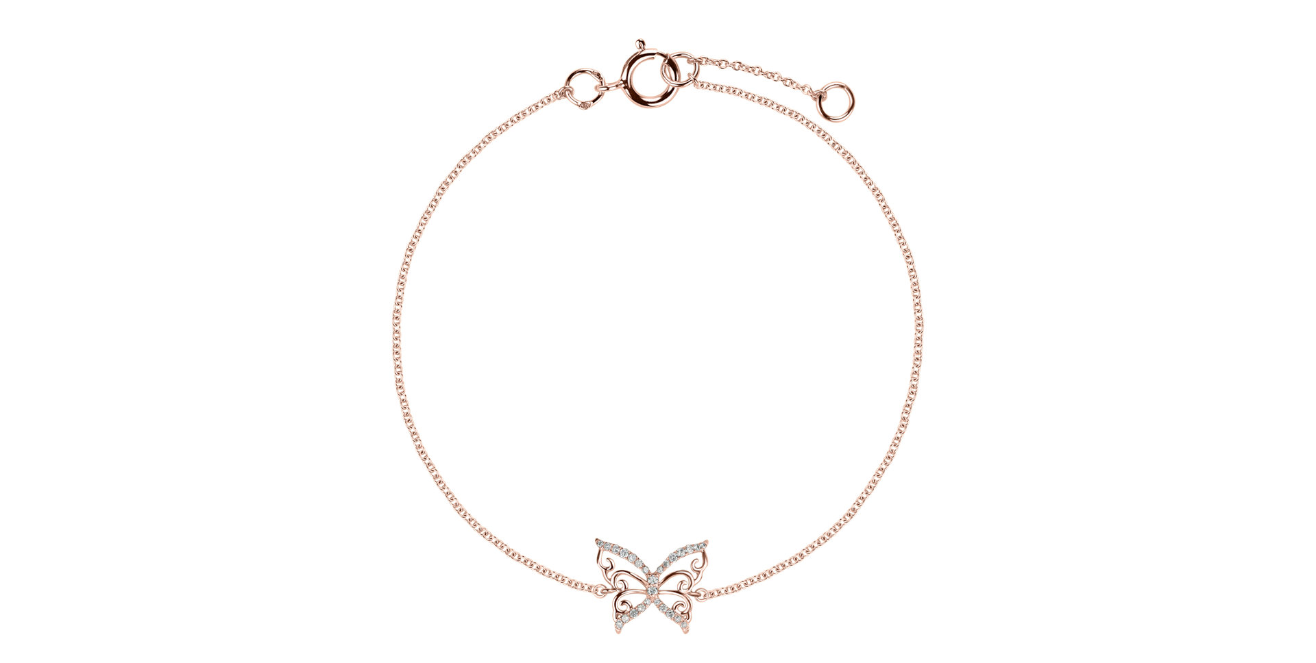 Diamond bracelet Dazzling Butterfly