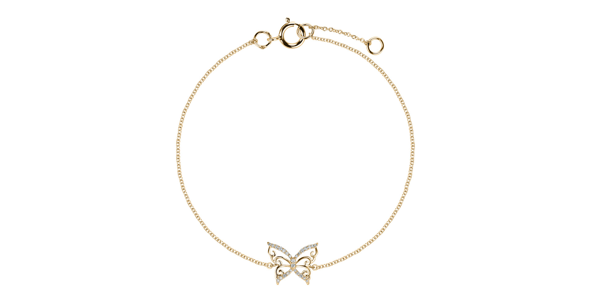 Diamond bracelet Dazzling Butterfly