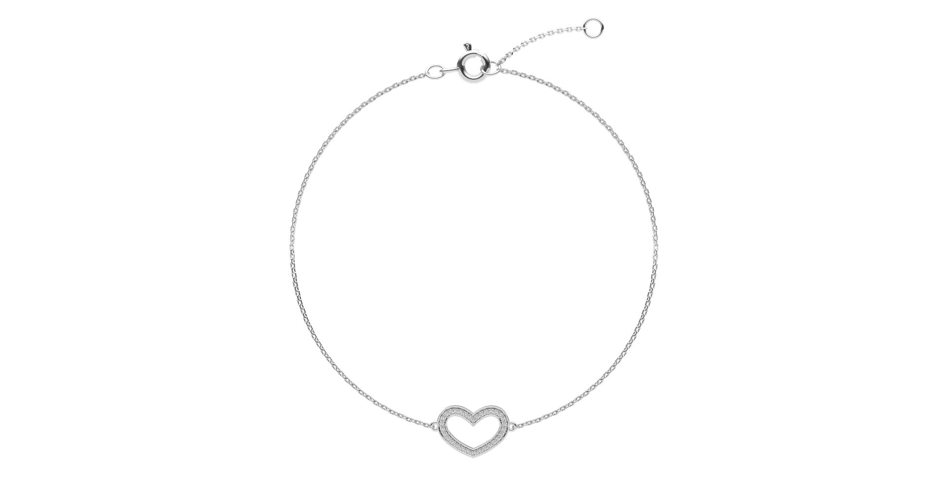 Diamond bracelet Heart