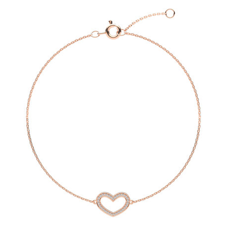 Diamond bracelet Heart