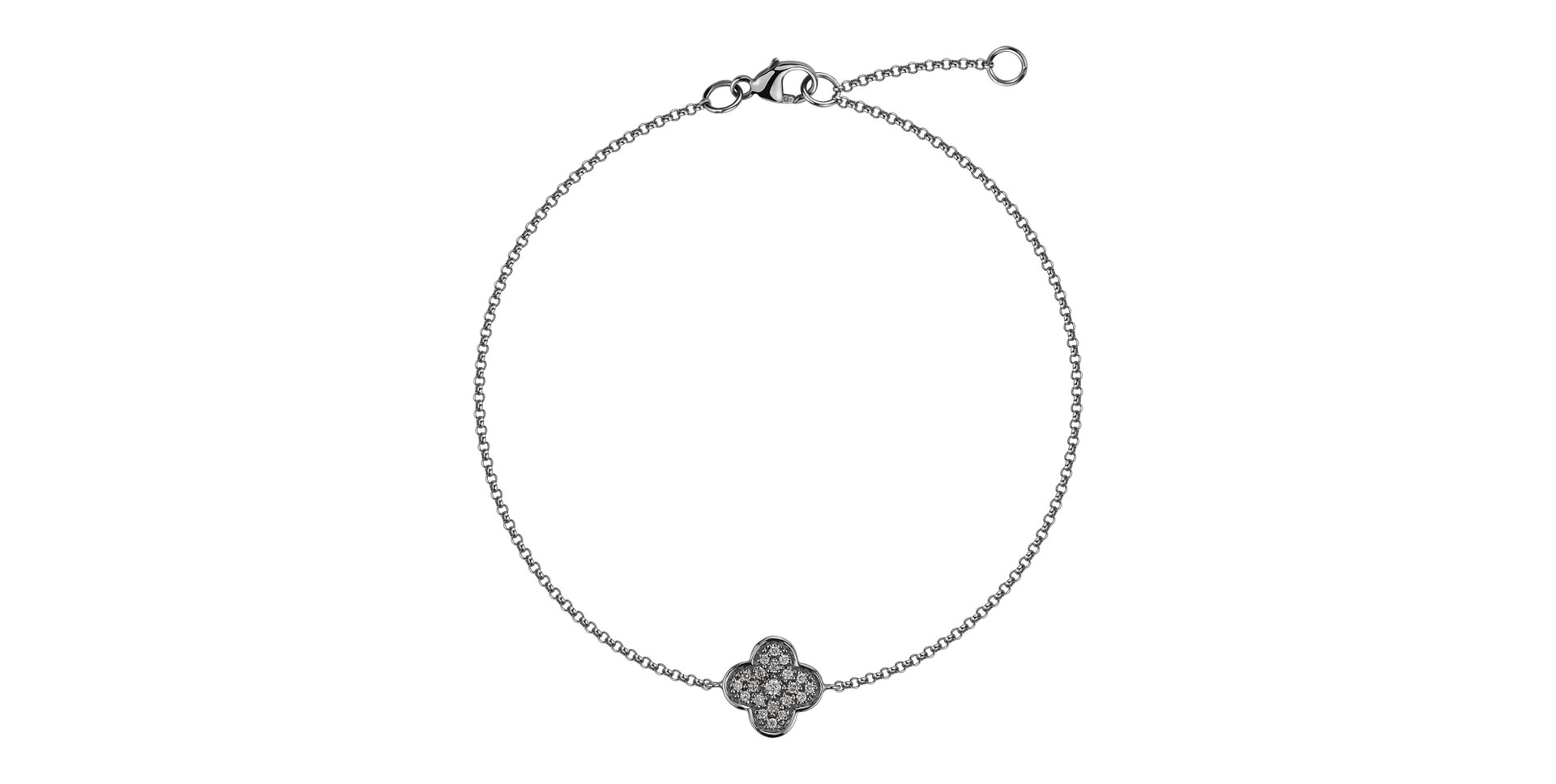 Diamond bracelet Shiny Clover