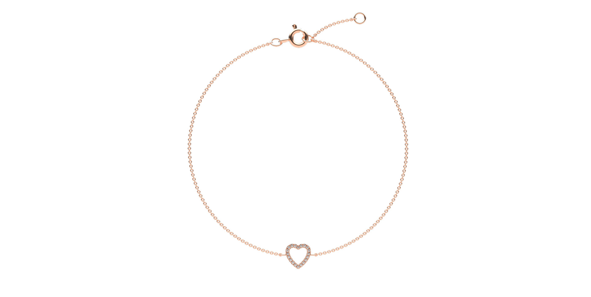 Diamond bracelet Tender Heart