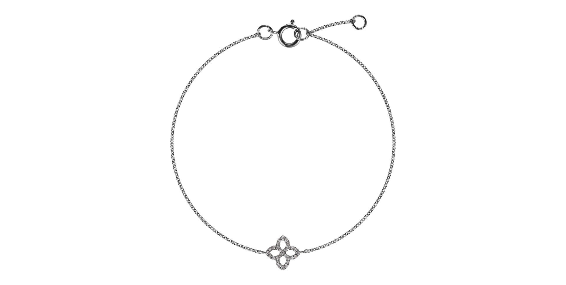 Diamond bracelet Glamorous Petals