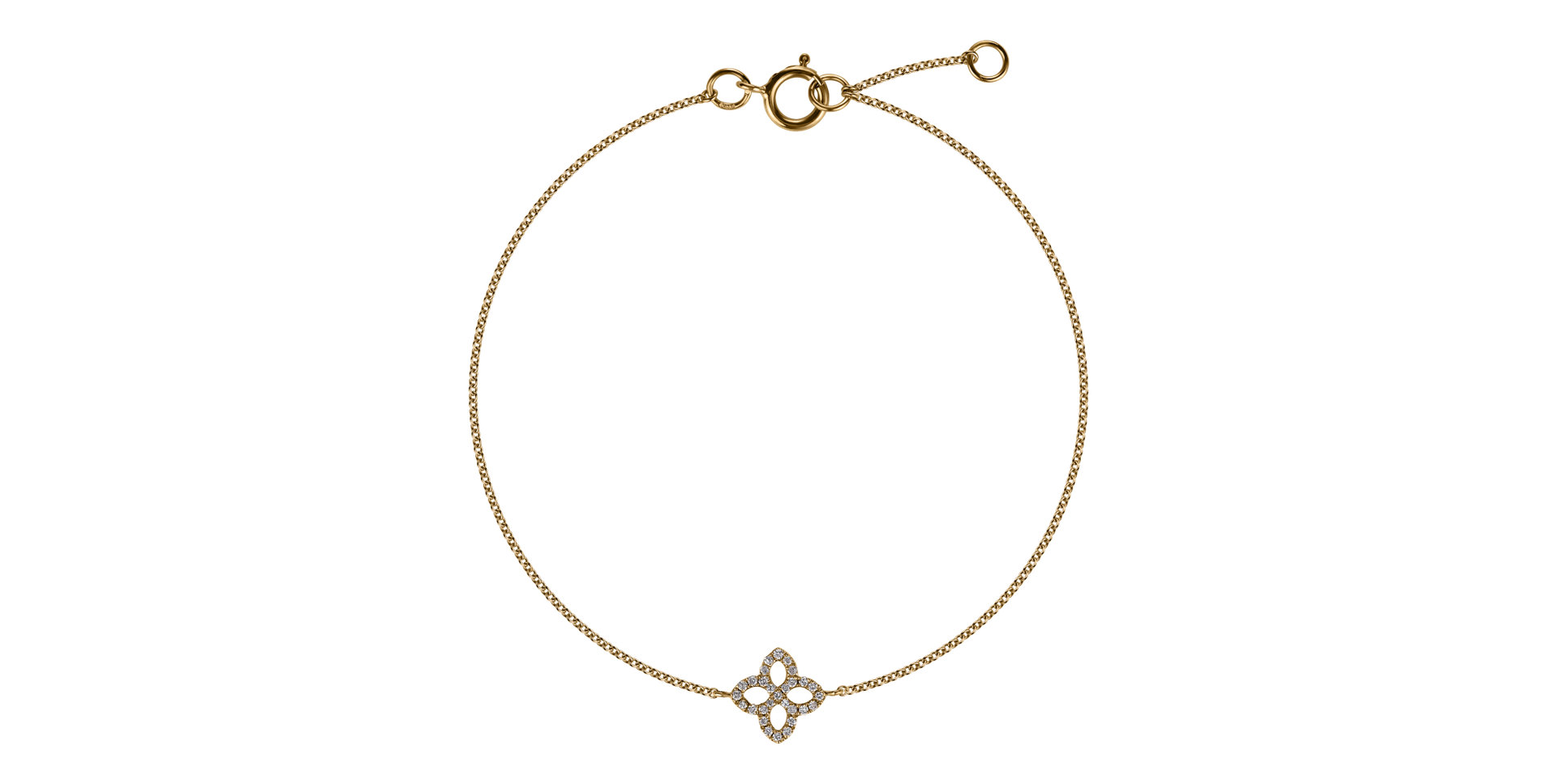 Diamond bracelet Glamorous Petals