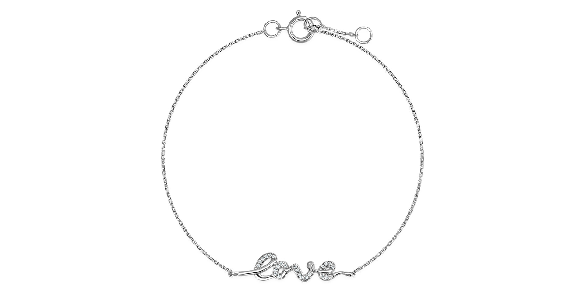 Diamond bracelet Love