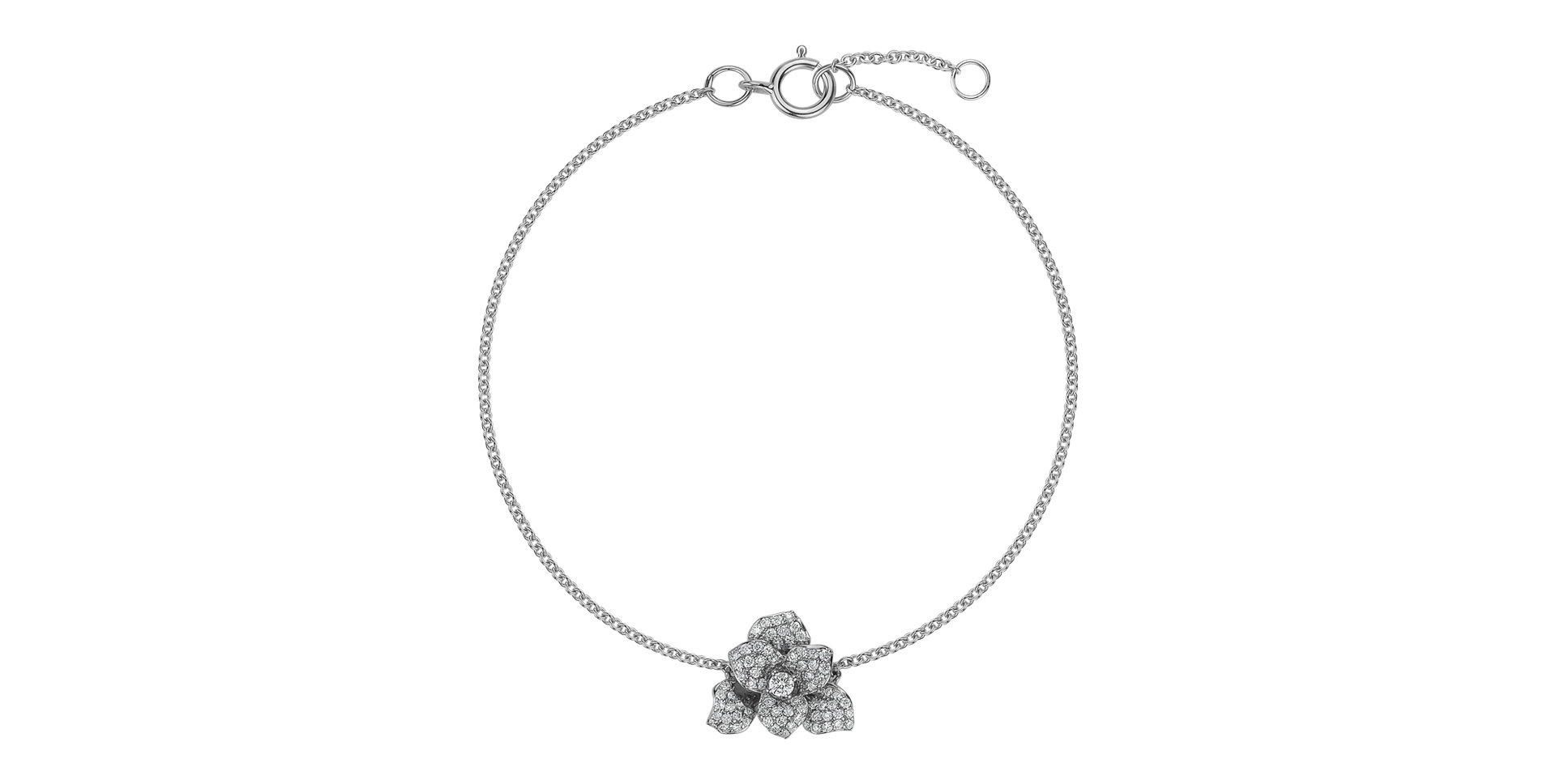 Bracelet with diamonds Flower Empress