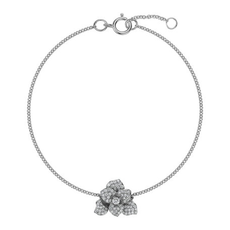 Bracelet with diamonds Flower Empress