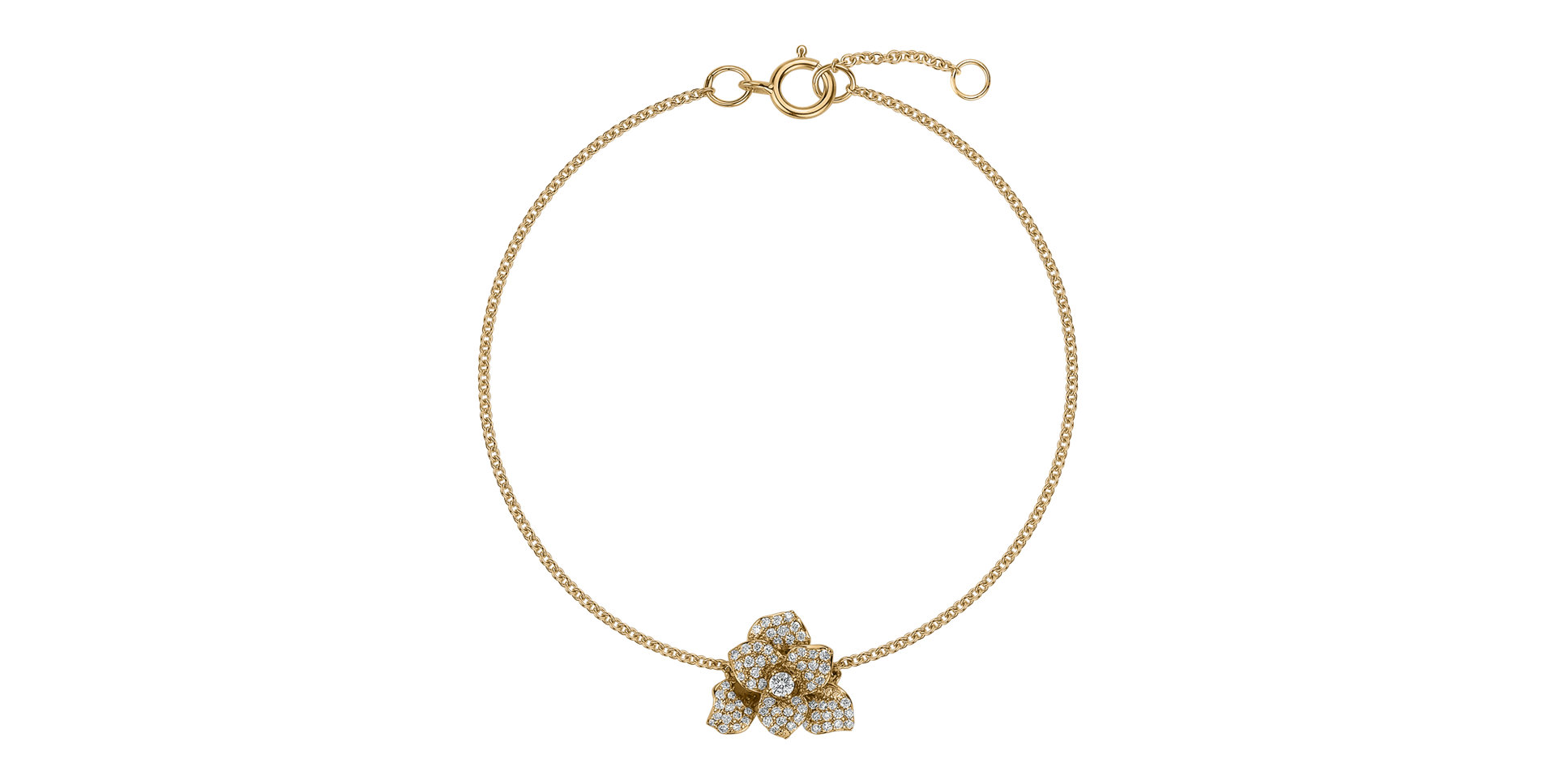 Bracelet with diamonds Flower Empress