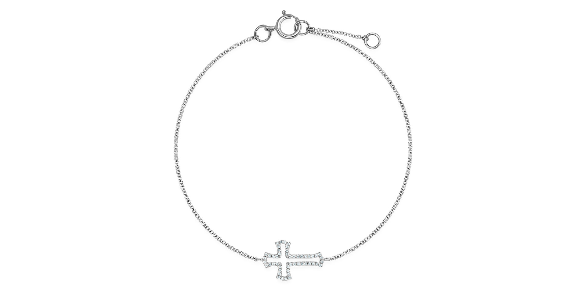 Diamond bracelet Cross
