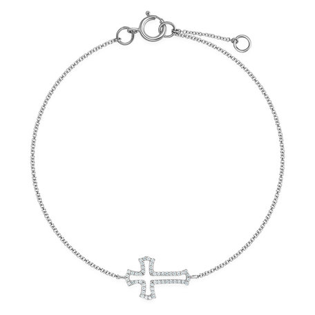 Diamond bracelet Cross