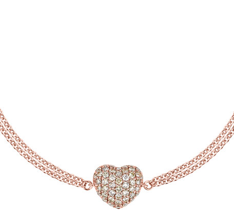 Bracelet with brown diamonds Love Princess