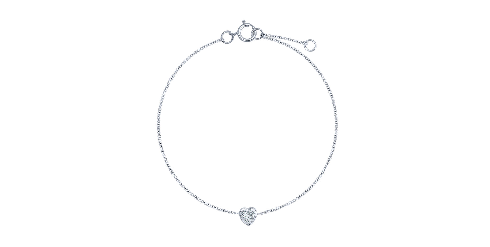 Diamond bracelet Shiny Heart