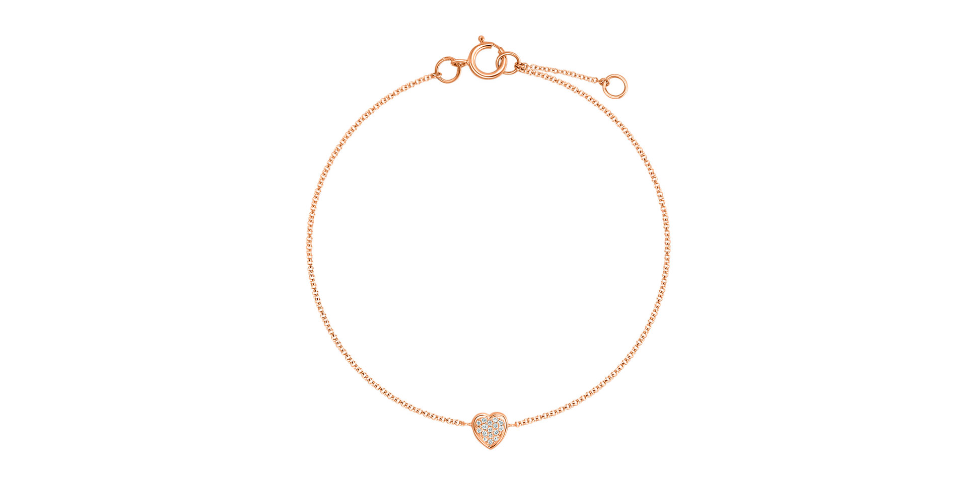 Diamond bracelet Shiny Heart