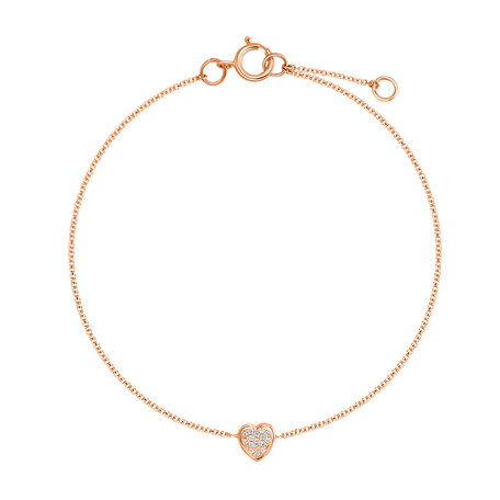 Diamond bracelet Shiny Heart
