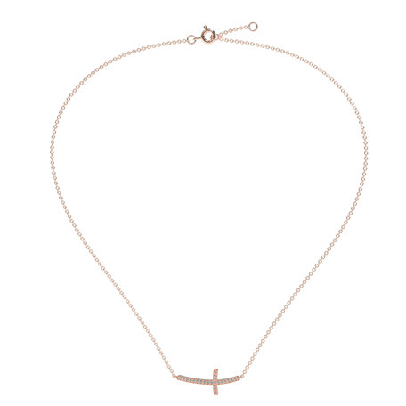 Diamond necklace Cross