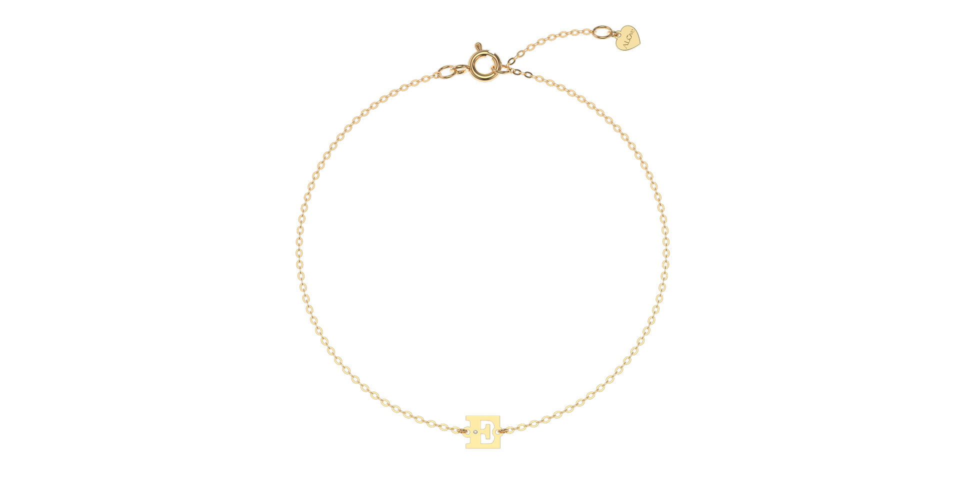 Diamond bracelet Classic Big E