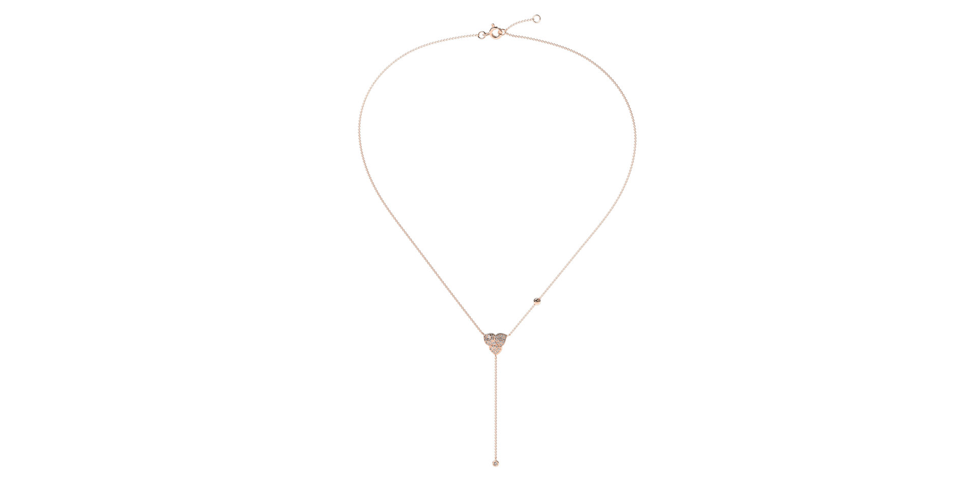 Diamond necklace Petal Waterfall