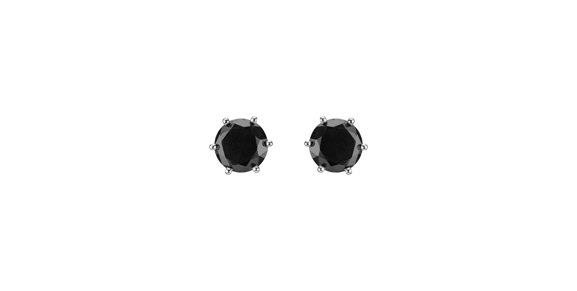 Earrings with black diamonds Vesper Romance