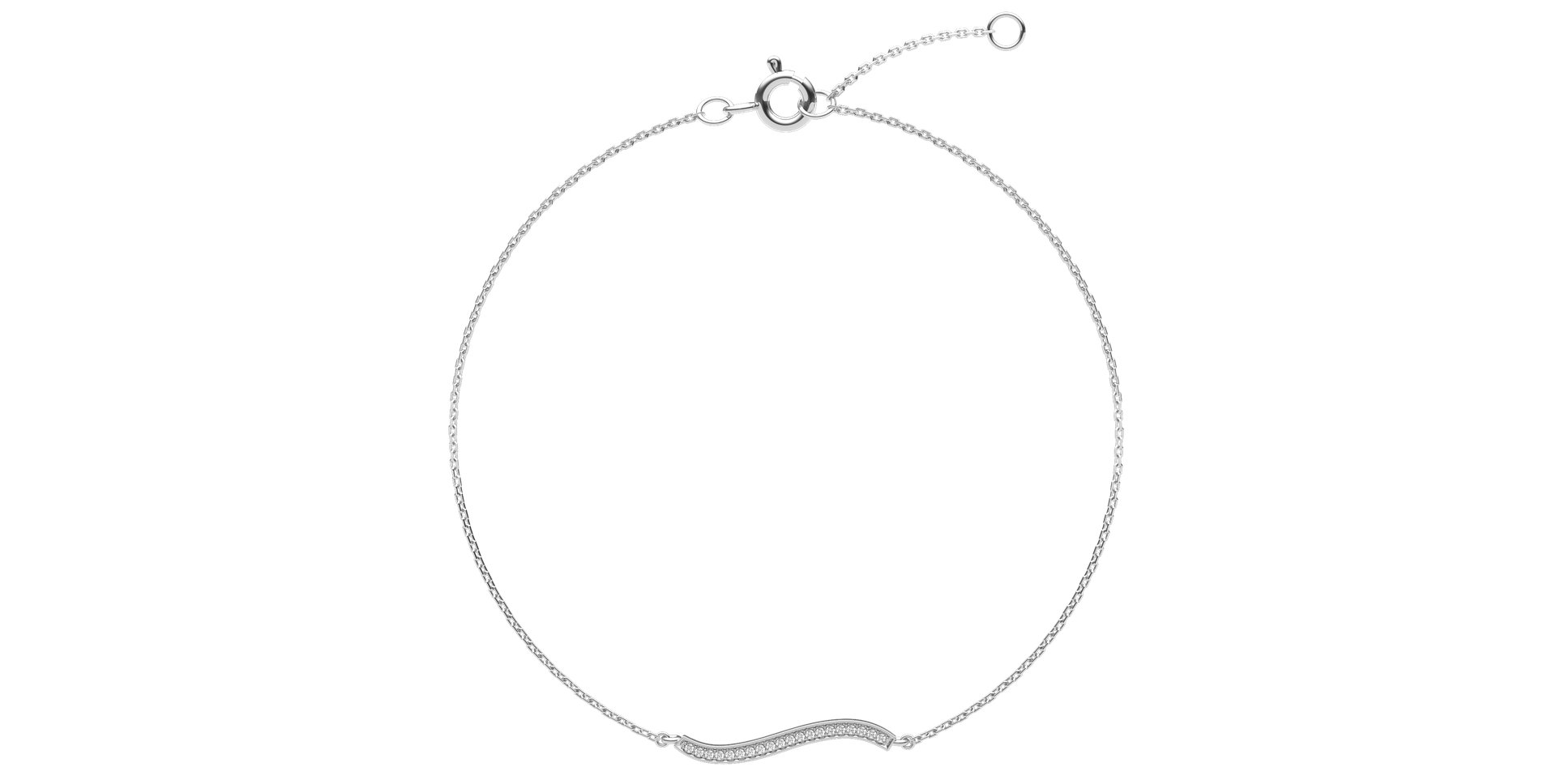 Diamond bracelet Wave