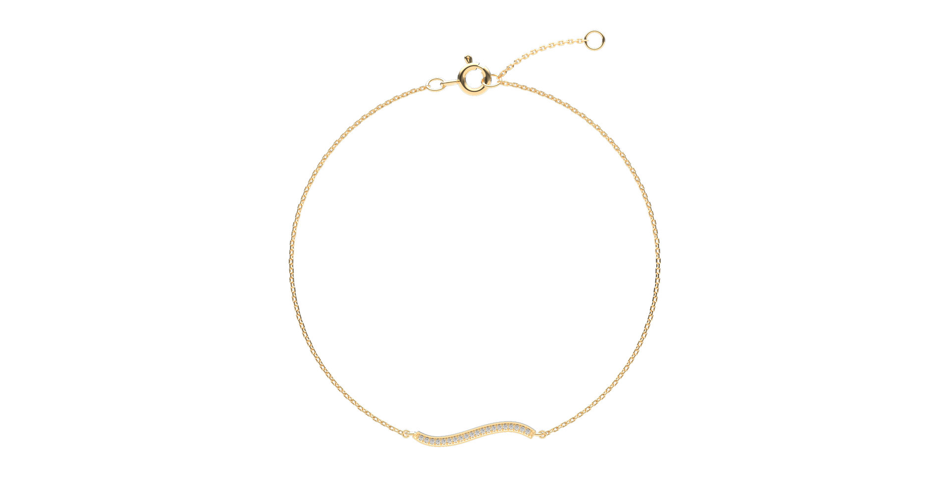 Diamond bracelet Wave