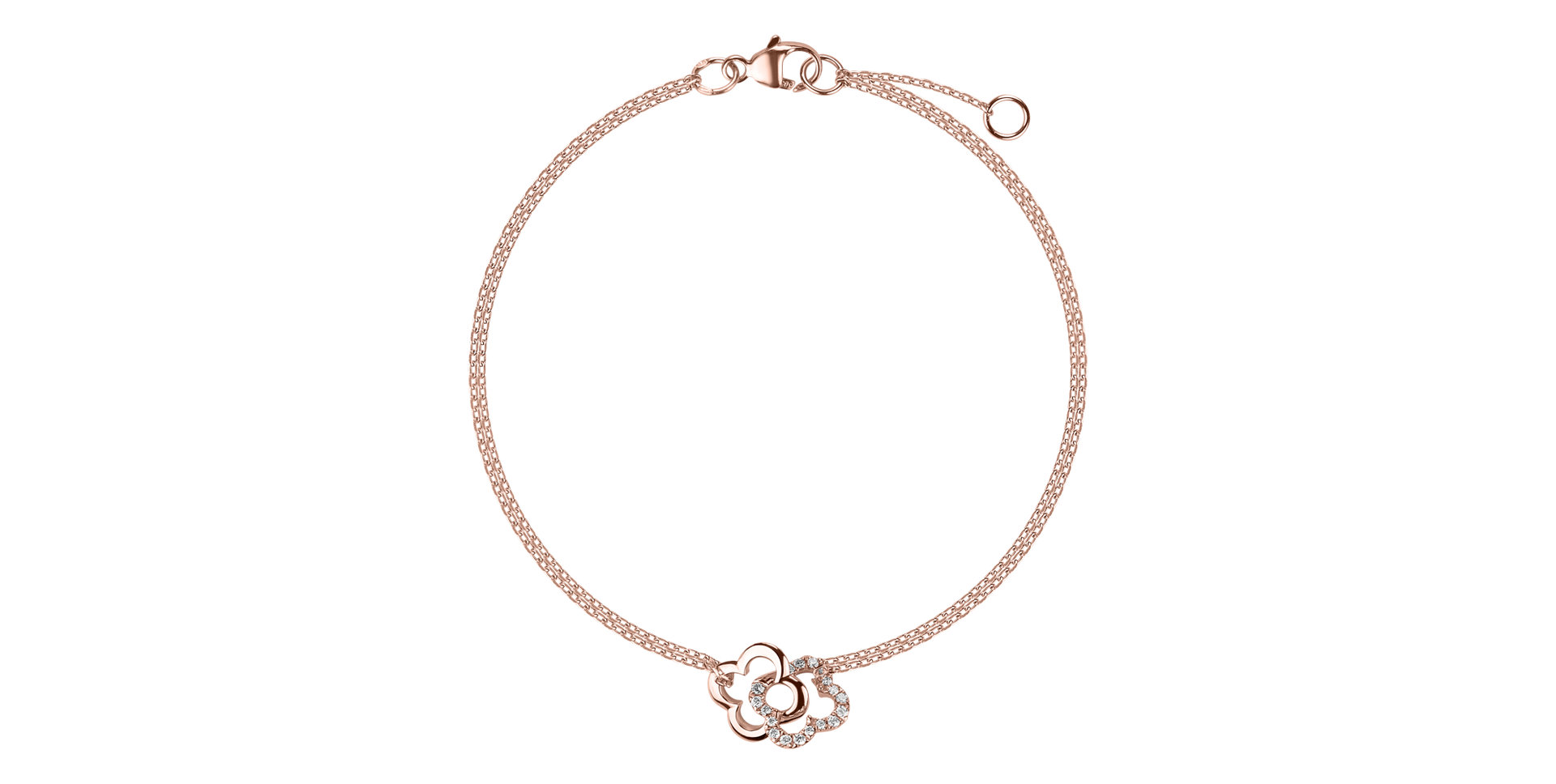Diamond bracelet Glamour Flowers