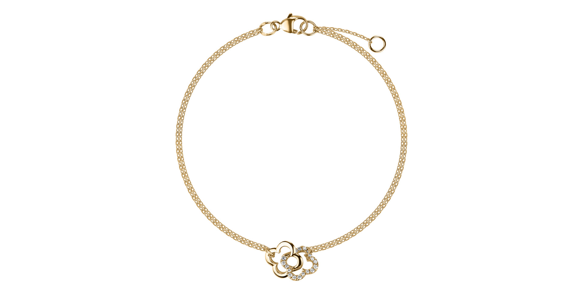 Diamond bracelet Glamour Flowers
