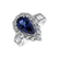 Diamond ring with Tanzanite Cardinal4