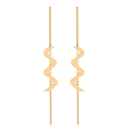 Diamond earrings Wave