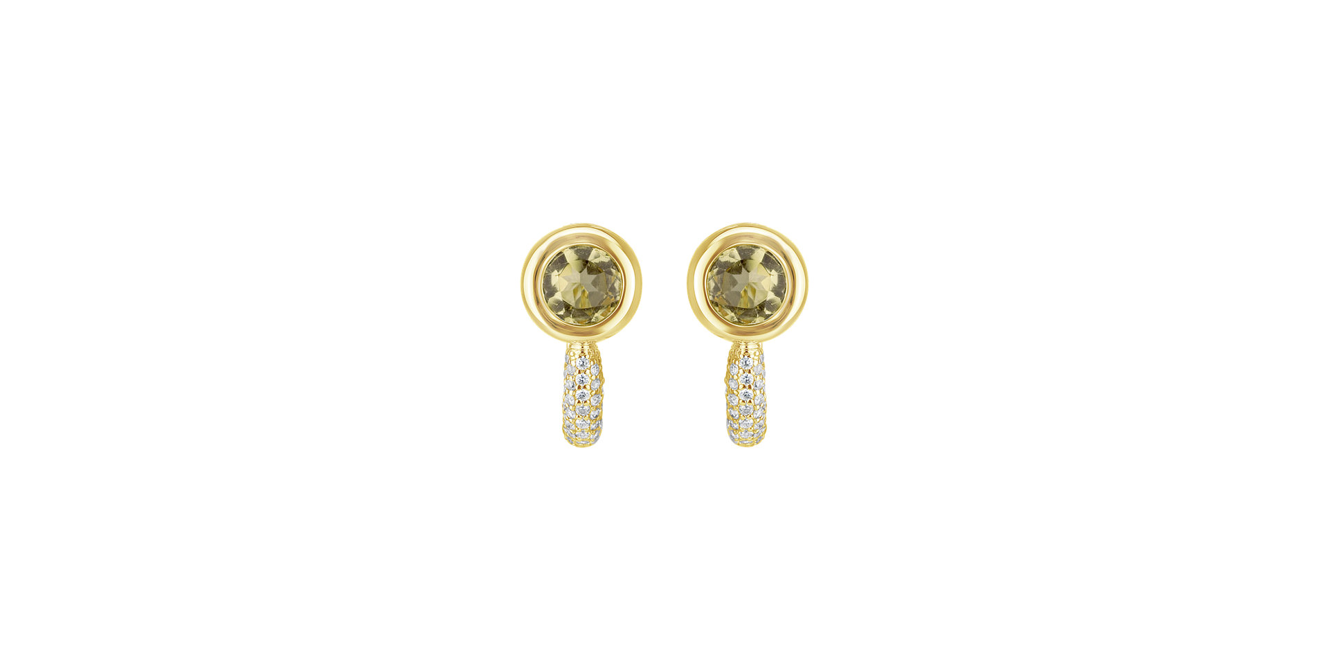 Diamond earrings with Citríne Starshine Essence