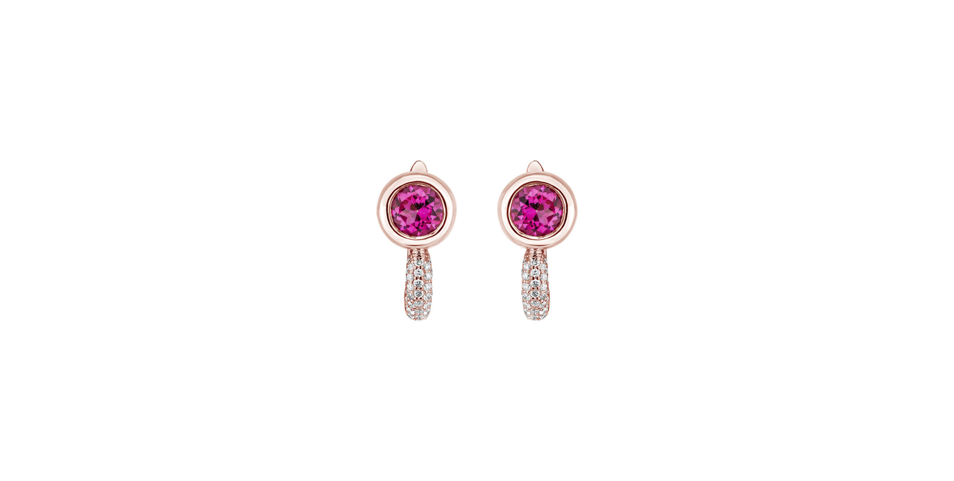 Diamond earrings with Topaz Starshine Essence