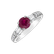 Diamond ring with Ruby Ruby Sparkle4