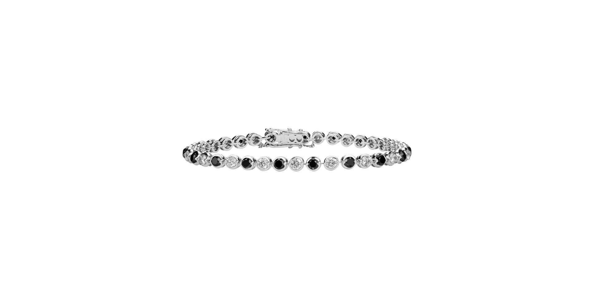 Bracelet with diamonds Midnight Antimony