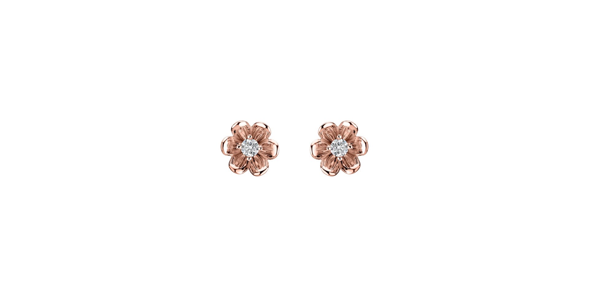 Diamond earrings Shiny Blossom