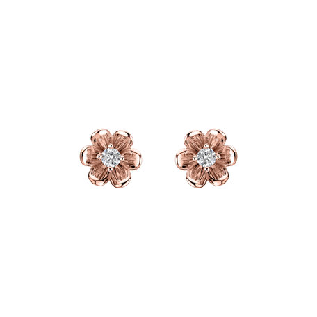Diamond earrings Shiny Blossom