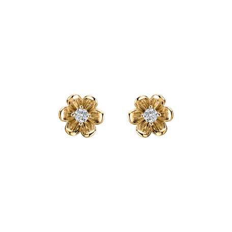 Diamond earrings Shiny Blossom