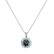 Diamond pendant with Topaz Princess Bloom3