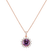 Diamond necklace with Amethyst Princess Spark3