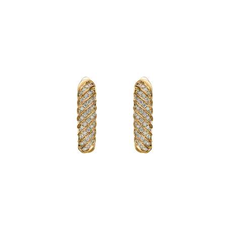 Diamond earrings Spiral of affection