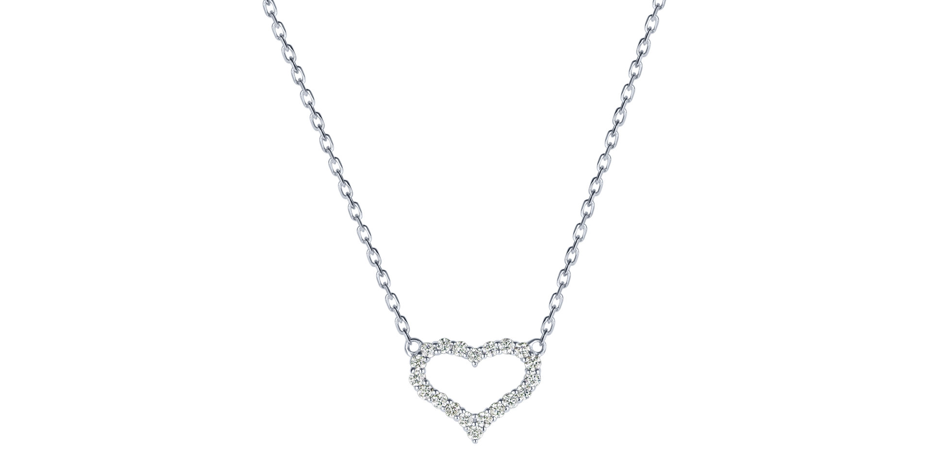 Diamond necklace Sparkling Heart