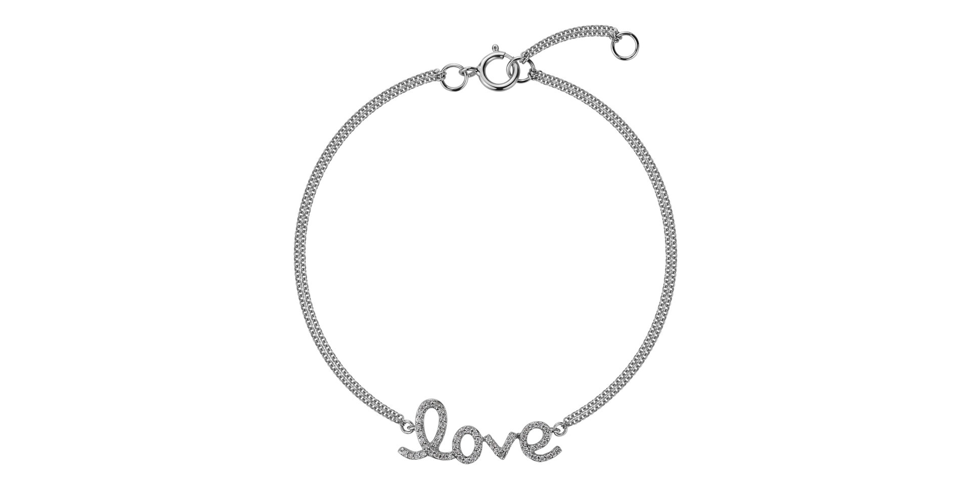 Diamond bracelet Glittering Love