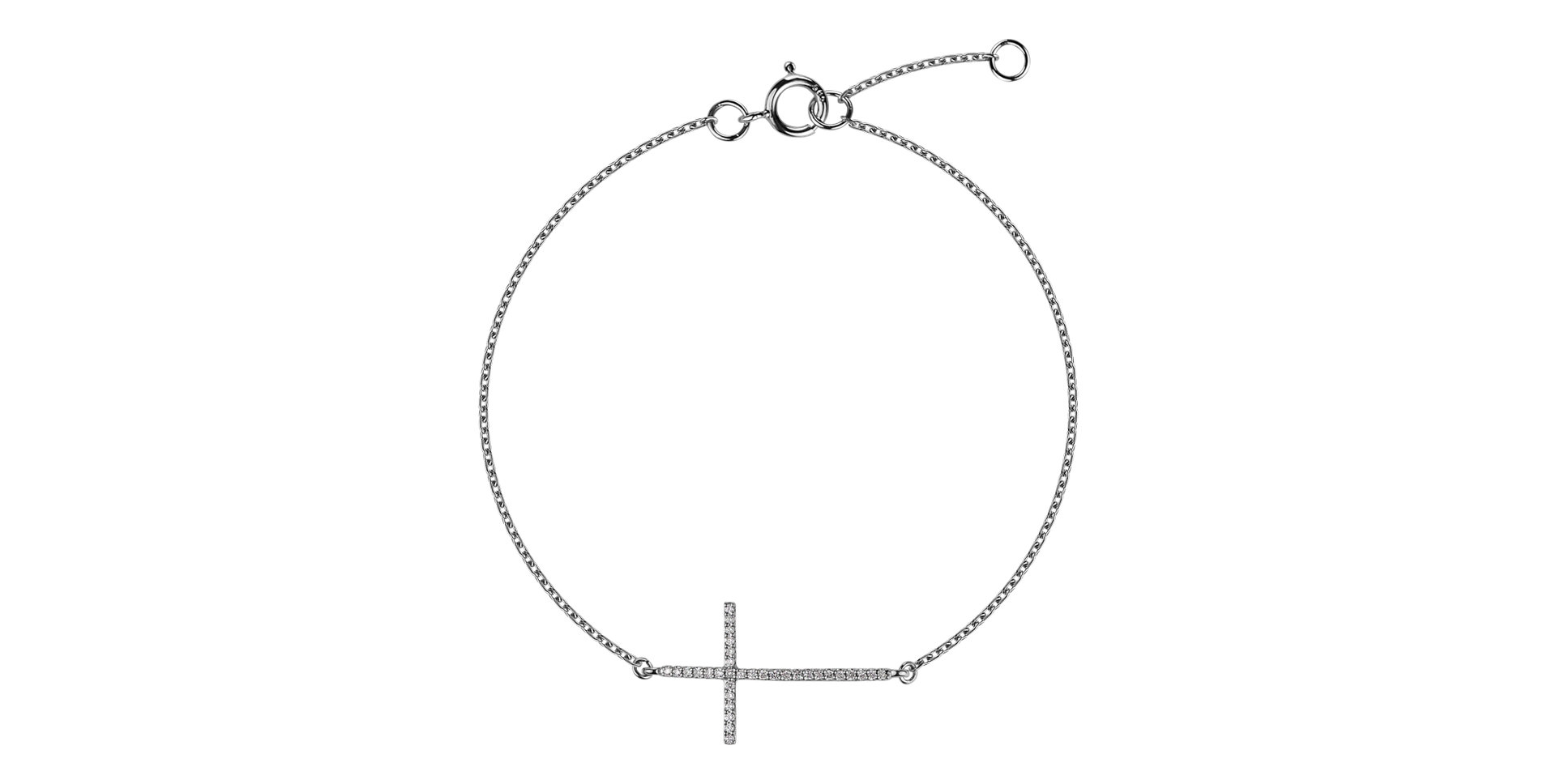 Diamond bracelet Glittering Cross
